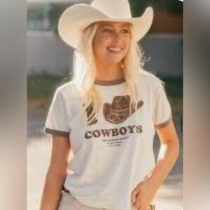 THE LAUNDRY ROOM I HEART COWBOYS PERFECT RINGER TEE